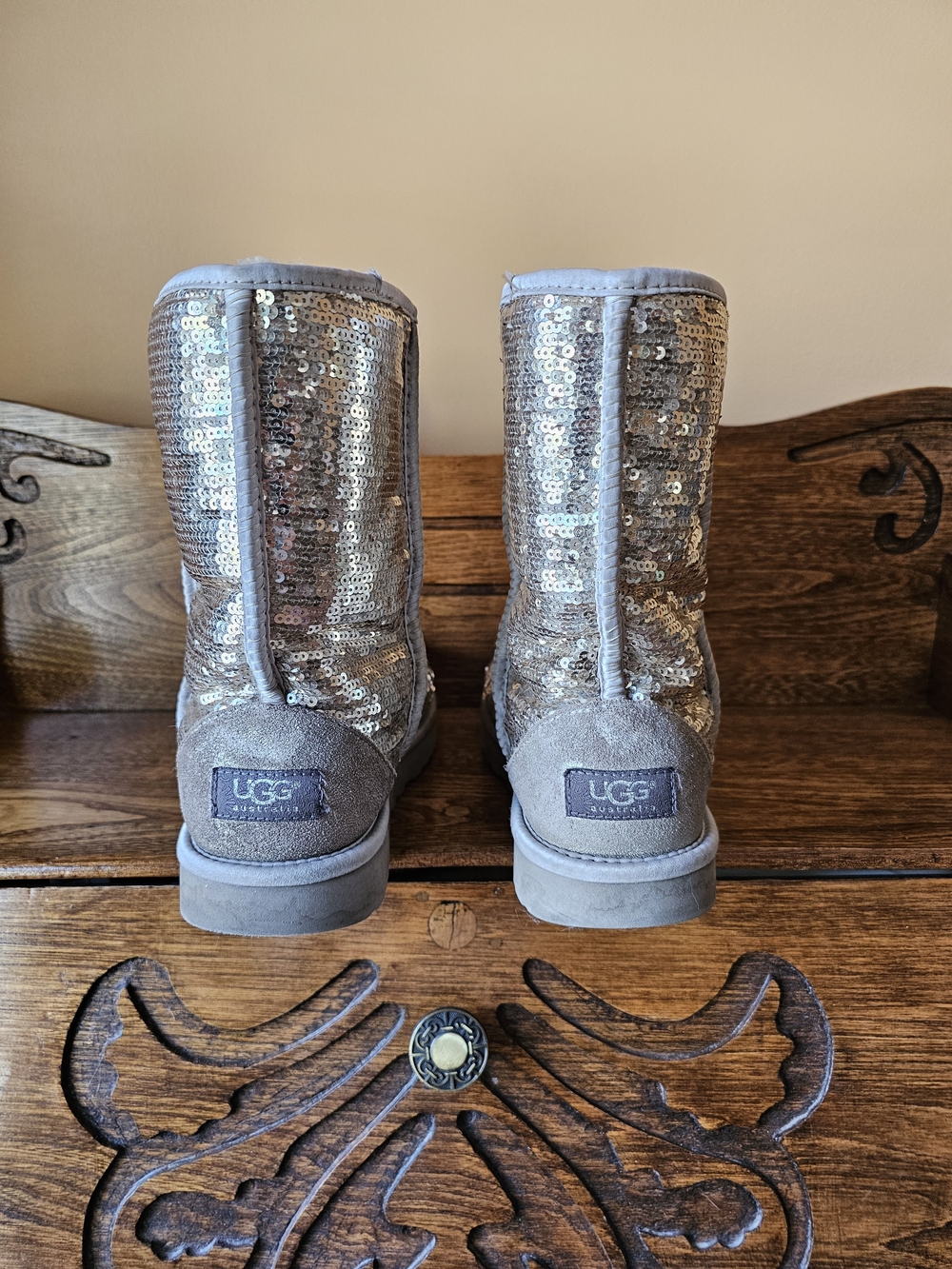 UGG Classic Short Sequined Boots - Picture 4 of 10